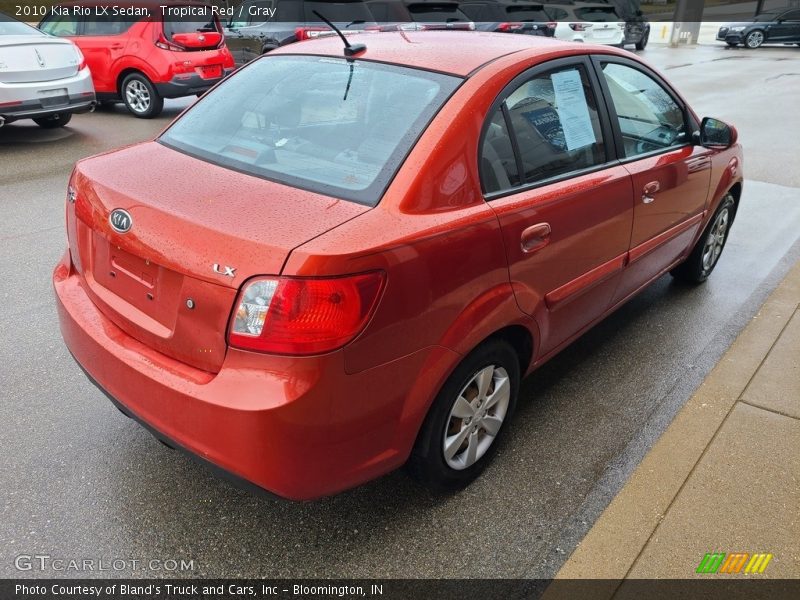 Tropical Red / Gray 2010 Kia Rio LX Sedan