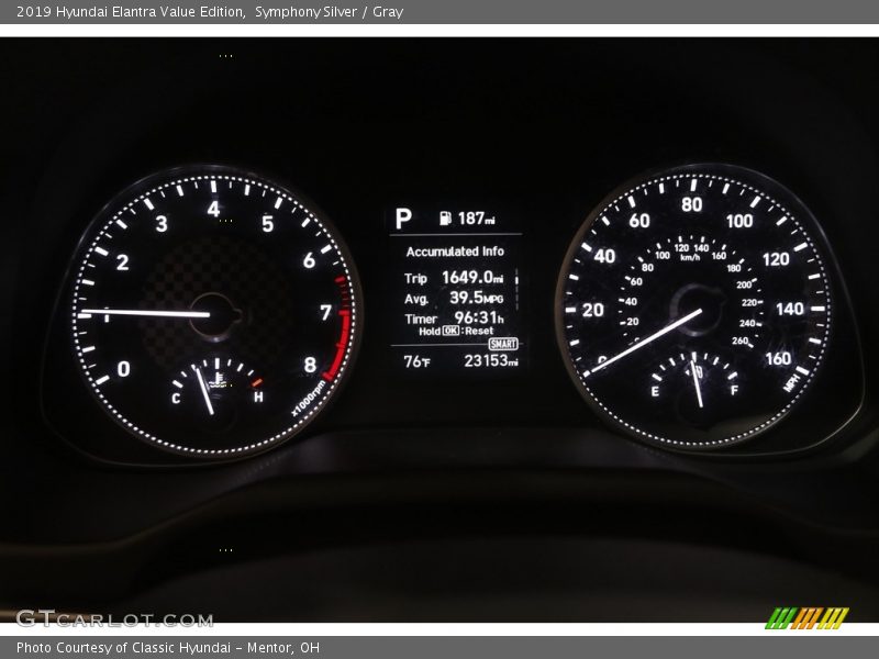 Symphony Silver / Gray 2019 Hyundai Elantra Value Edition