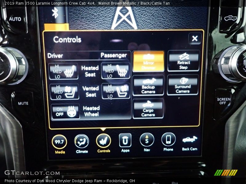 Walnut Brown Metallic / Black/Cattle Tan 2019 Ram 3500 Laramie Longhorn Crew Cab 4x4