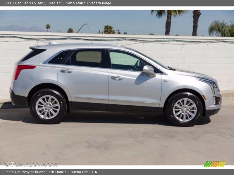 Radiant Silver Metallic / Sahara Beige 2018 Cadillac XT5 AWD