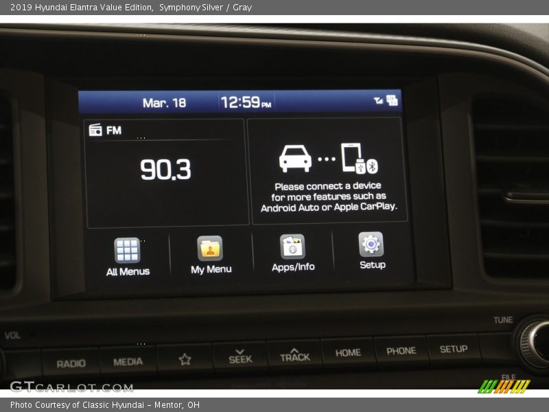 Symphony Silver / Gray 2019 Hyundai Elantra Value Edition