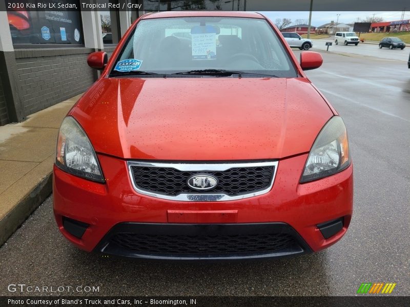 Tropical Red / Gray 2010 Kia Rio LX Sedan