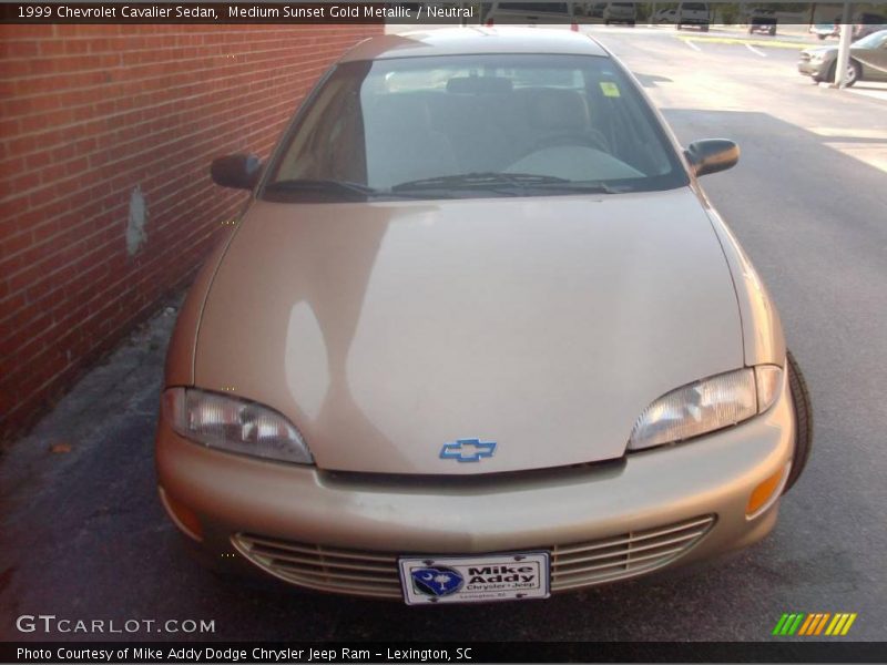 Medium Sunset Gold Metallic / Neutral 1999 Chevrolet Cavalier Sedan