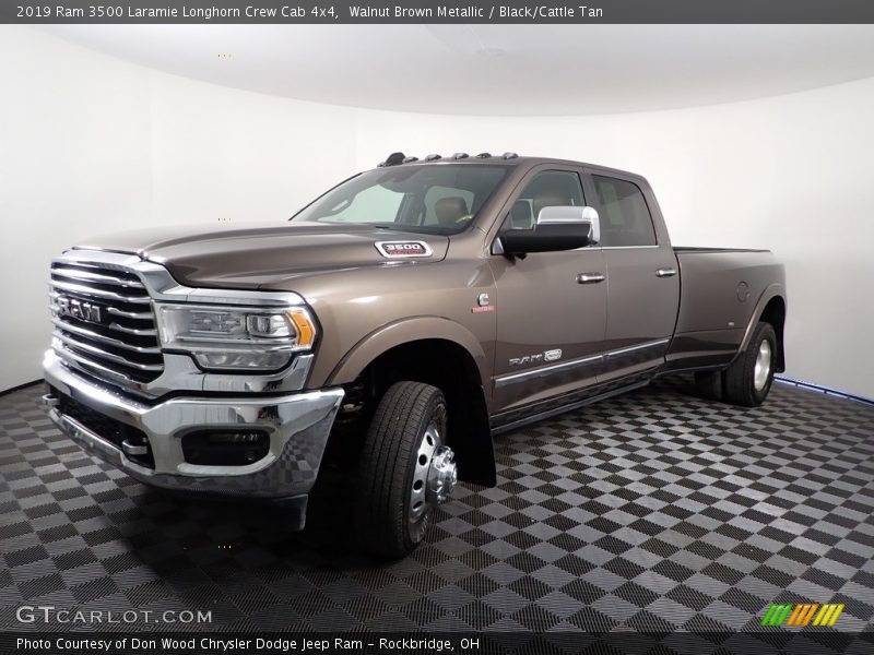 Walnut Brown Metallic / Black/Cattle Tan 2019 Ram 3500 Laramie Longhorn Crew Cab 4x4