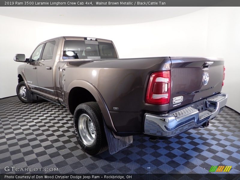Walnut Brown Metallic / Black/Cattle Tan 2019 Ram 3500 Laramie Longhorn Crew Cab 4x4