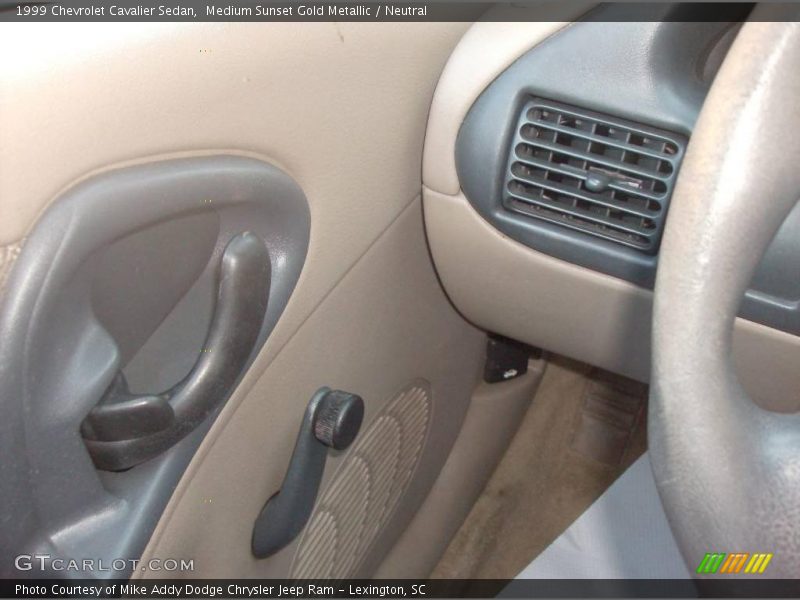 Medium Sunset Gold Metallic / Neutral 1999 Chevrolet Cavalier Sedan