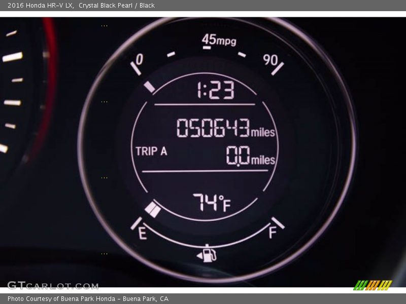 Crystal Black Pearl / Black 2016 Honda HR-V LX