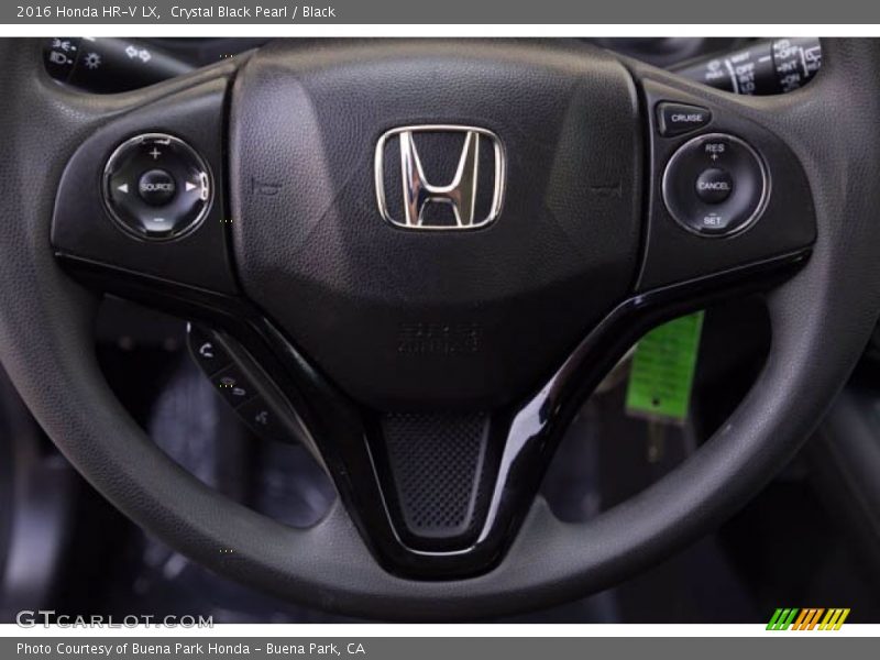 Crystal Black Pearl / Black 2016 Honda HR-V LX