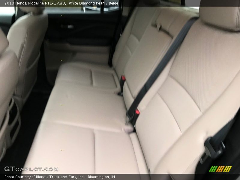 White Diamond Pearl / Beige 2018 Honda Ridgeline RTL-E AWD