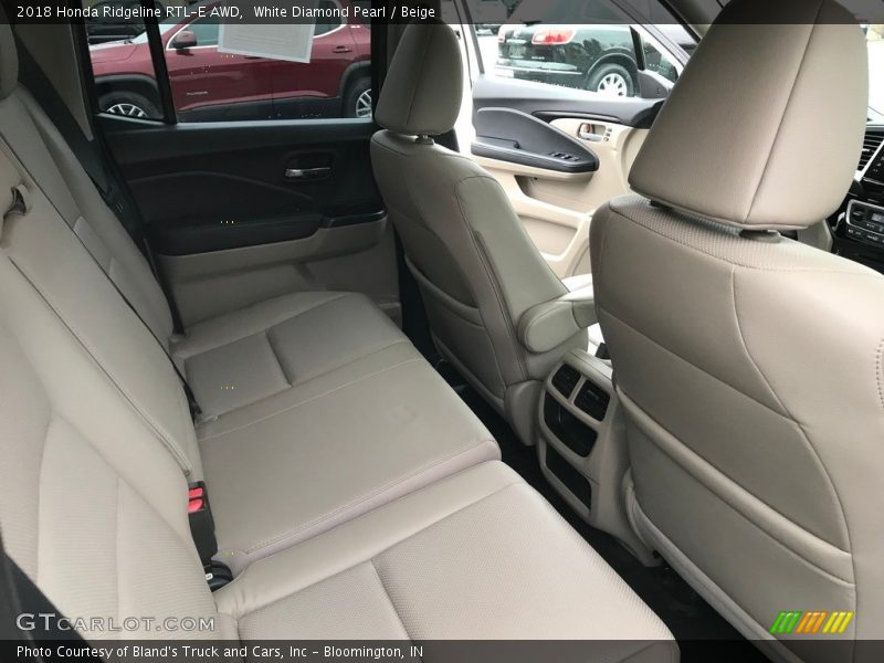 White Diamond Pearl / Beige 2018 Honda Ridgeline RTL-E AWD