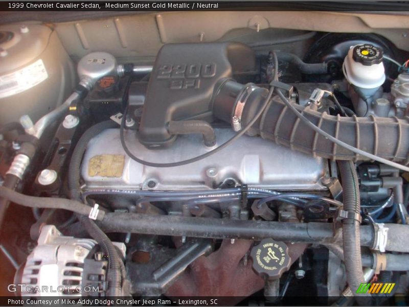 Medium Sunset Gold Metallic / Neutral 1999 Chevrolet Cavalier Sedan