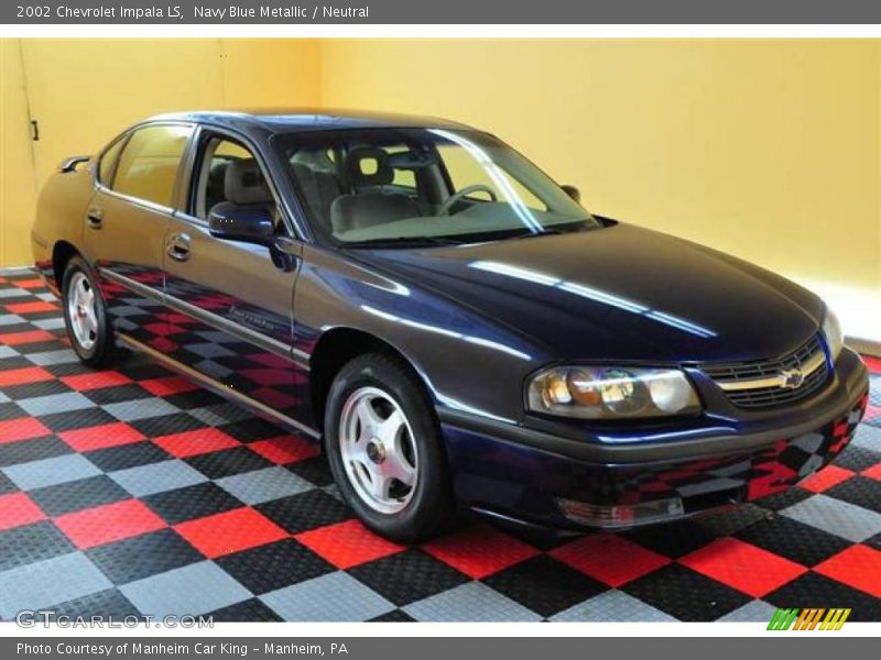 Navy Blue Metallic / Neutral 2002 Chevrolet Impala LS