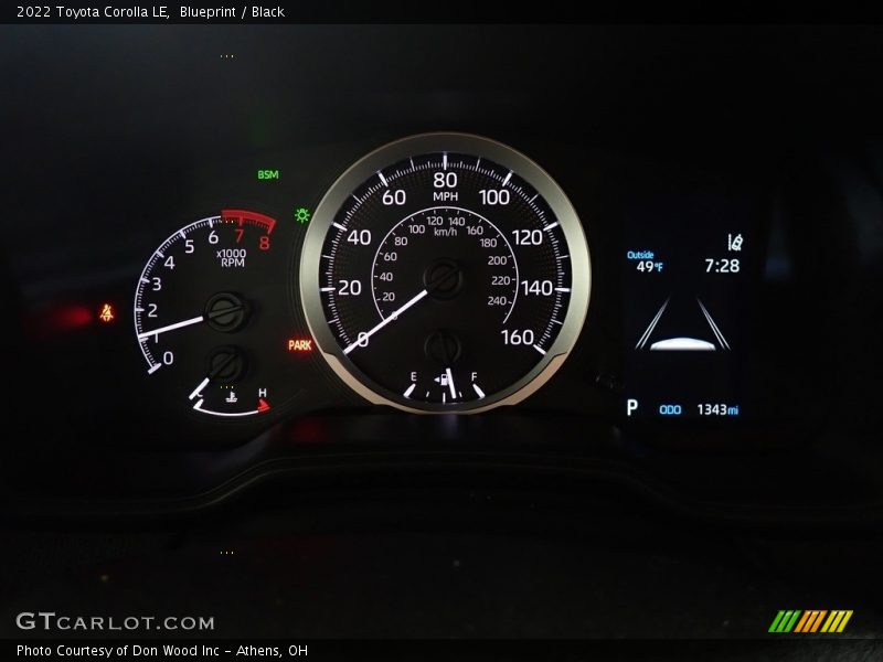 Blueprint / Black 2022 Toyota Corolla LE