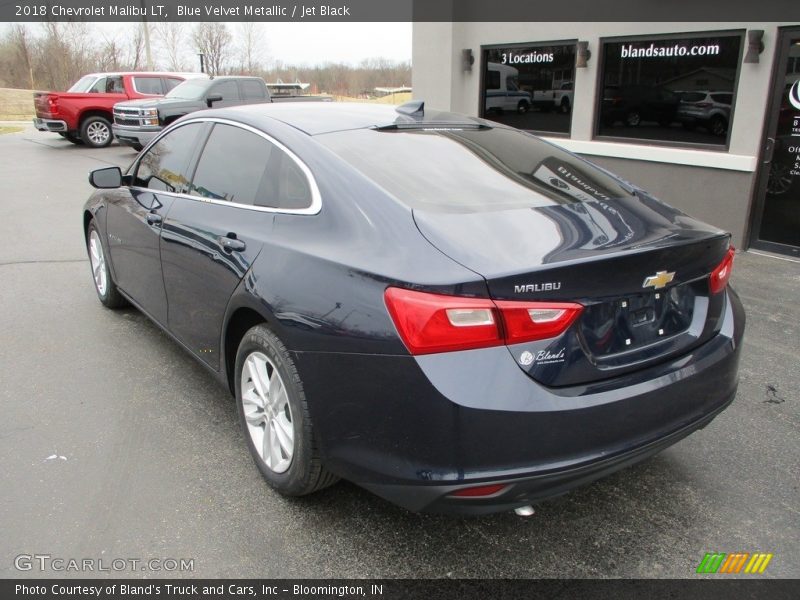 Blue Velvet Metallic / Jet Black 2018 Chevrolet Malibu LT