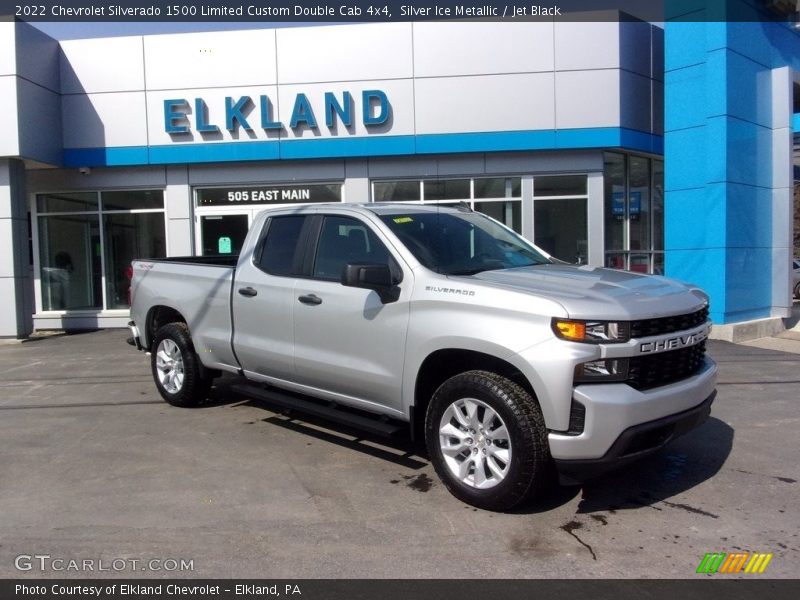 Silver Ice Metallic / Jet Black 2022 Chevrolet Silverado 1500 Limited Custom Double Cab 4x4