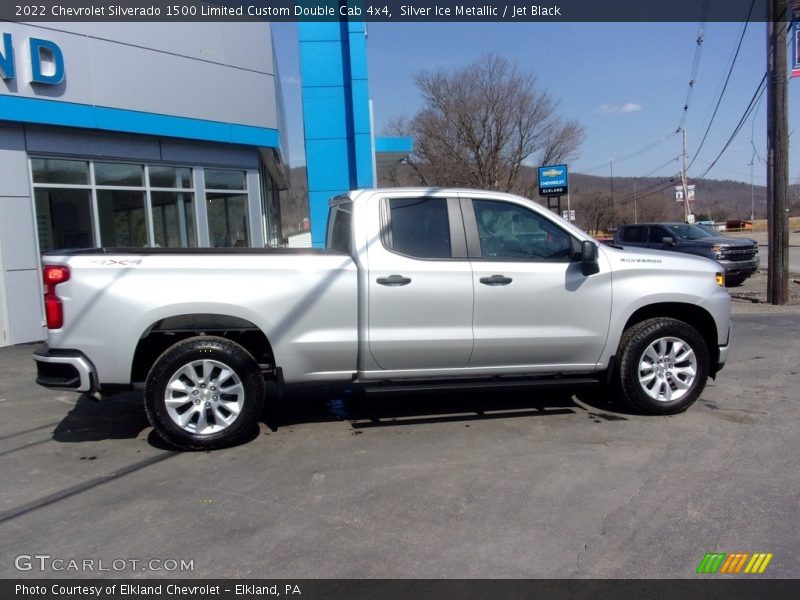 Silver Ice Metallic / Jet Black 2022 Chevrolet Silverado 1500 Limited Custom Double Cab 4x4