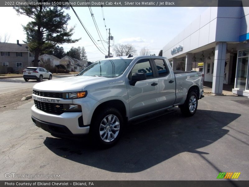 Silver Ice Metallic / Jet Black 2022 Chevrolet Silverado 1500 Limited Custom Double Cab 4x4