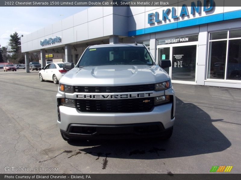 Silver Ice Metallic / Jet Black 2022 Chevrolet Silverado 1500 Limited Custom Double Cab 4x4