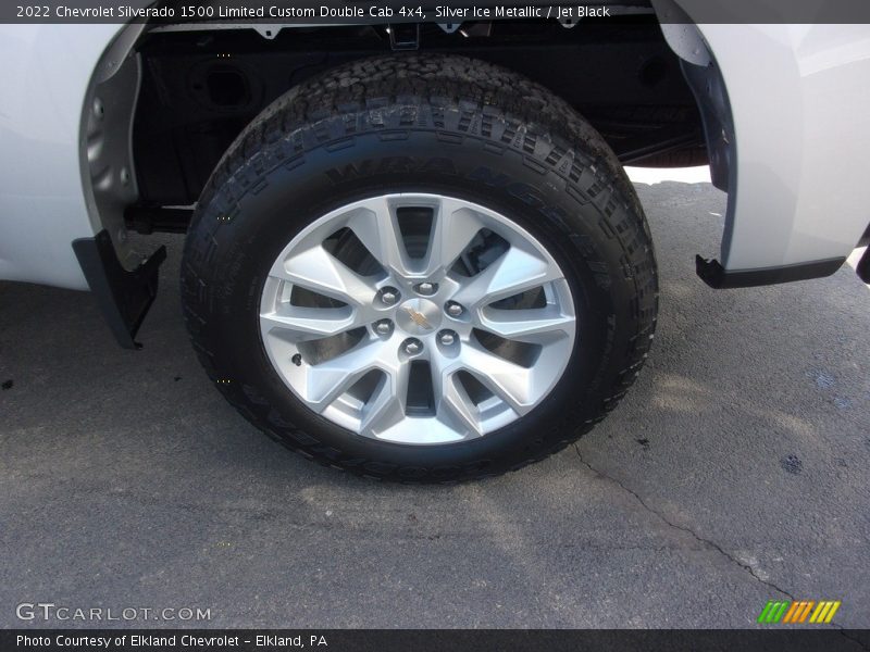 Silver Ice Metallic / Jet Black 2022 Chevrolet Silverado 1500 Limited Custom Double Cab 4x4