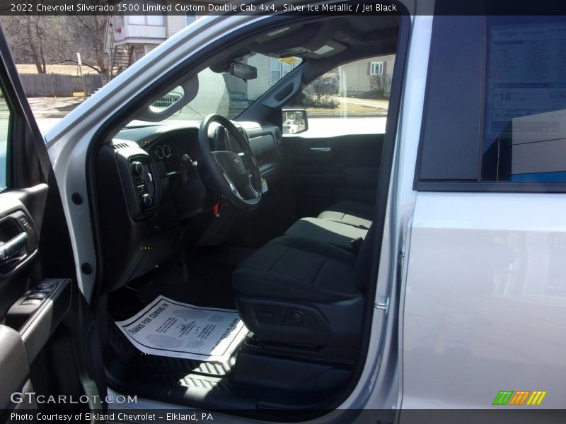 Silver Ice Metallic / Jet Black 2022 Chevrolet Silverado 1500 Limited Custom Double Cab 4x4