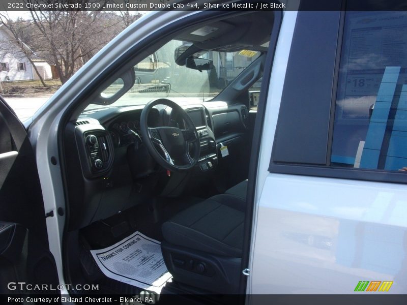Silver Ice Metallic / Jet Black 2022 Chevrolet Silverado 1500 Limited Custom Double Cab 4x4