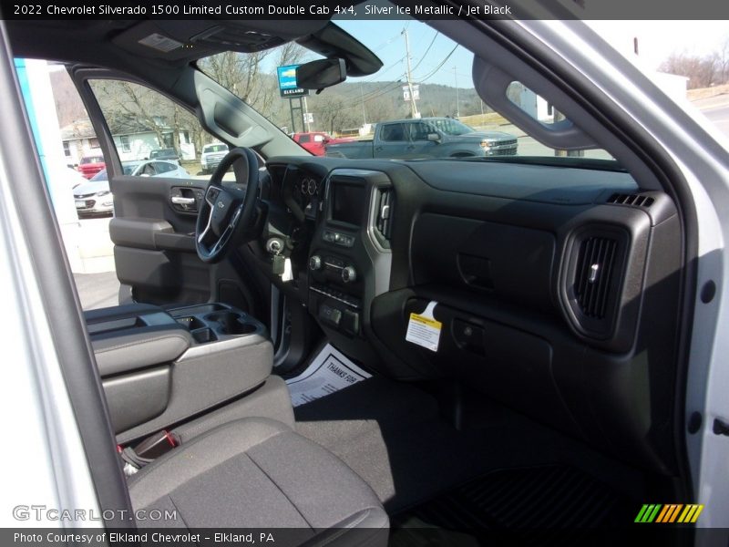 Silver Ice Metallic / Jet Black 2022 Chevrolet Silverado 1500 Limited Custom Double Cab 4x4