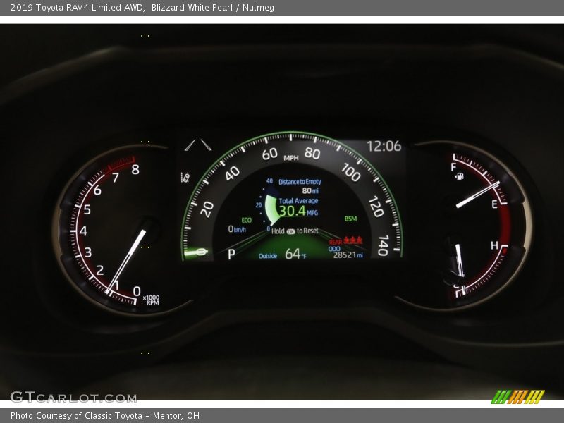 Blizzard White Pearl / Nutmeg 2019 Toyota RAV4 Limited AWD