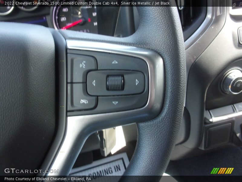 Silver Ice Metallic / Jet Black 2022 Chevrolet Silverado 1500 Limited Custom Double Cab 4x4