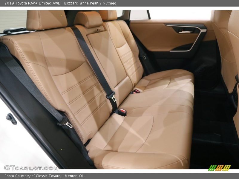 Blizzard White Pearl / Nutmeg 2019 Toyota RAV4 Limited AWD