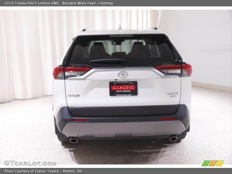 Blizzard White Pearl / Nutmeg 2019 Toyota RAV4 Limited AWD