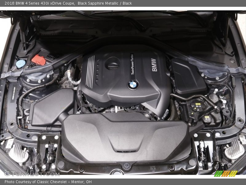 Black Sapphire Metallic / Black 2018 BMW 4 Series 430i xDrive Coupe