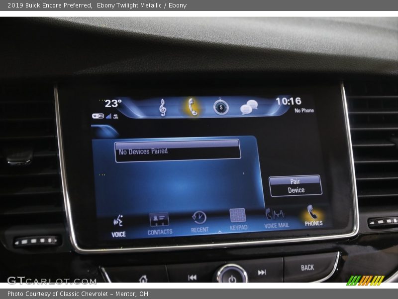 Ebony Twilight Metallic / Ebony 2019 Buick Encore Preferred