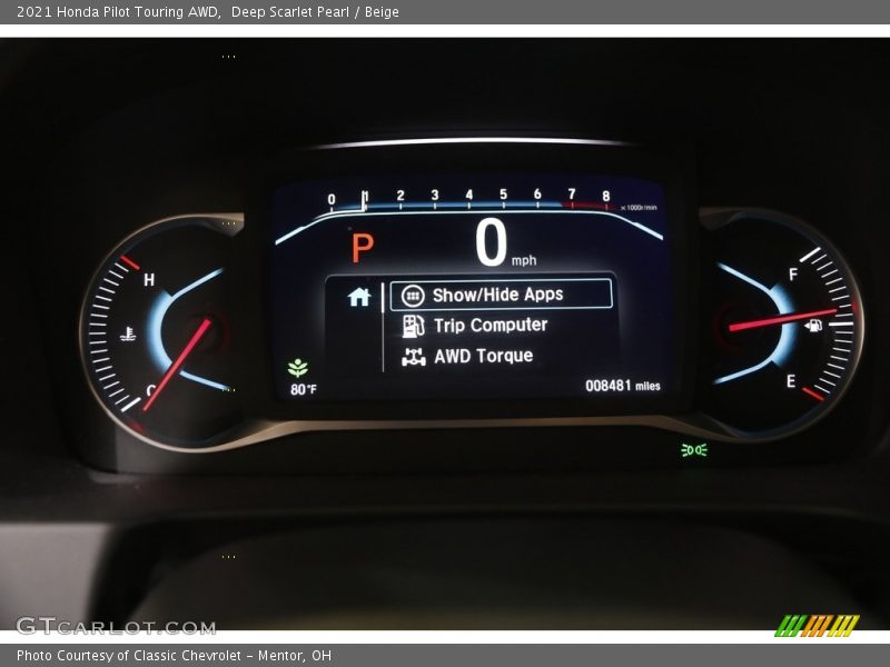  2021 Pilot Touring AWD Touring AWD Gauges
