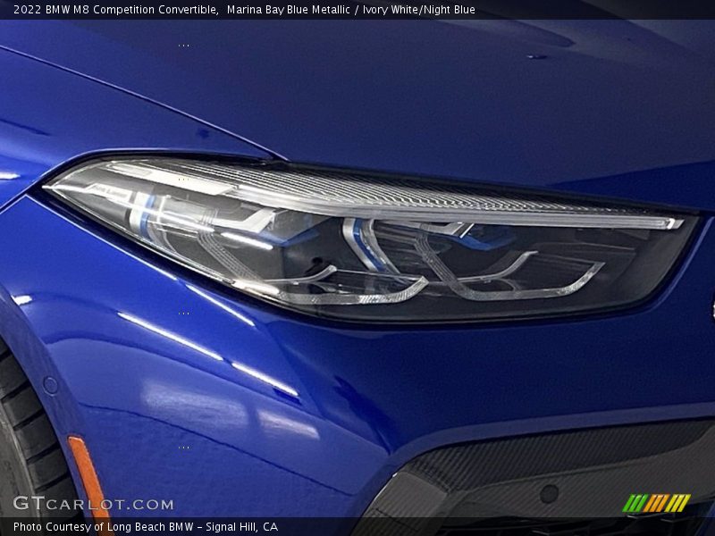 Marina Bay Blue Metallic / Ivory White/Night Blue 2022 BMW M8 Competition Convertible