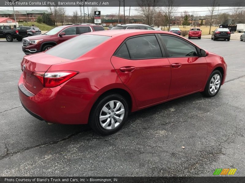 Barcelona Red Metallic / Ash 2016 Toyota Corolla LE Plus