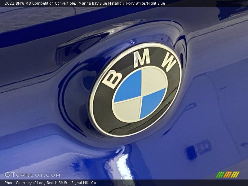 Marina Bay Blue Metallic / Ivory White/Night Blue 2022 BMW M8 Competition Convertible