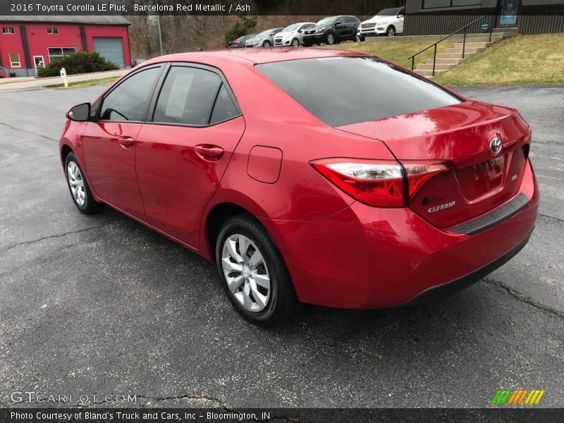 Barcelona Red Metallic / Ash 2016 Toyota Corolla LE Plus