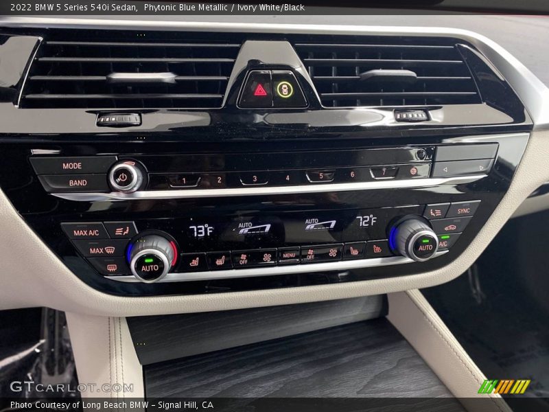 Phytonic Blue Metallic / Ivory White/Black 2022 BMW 5 Series 540i Sedan