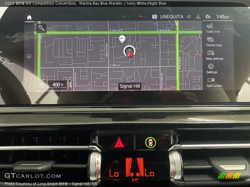 Navigation of 2022 M8 Competition Convertible
