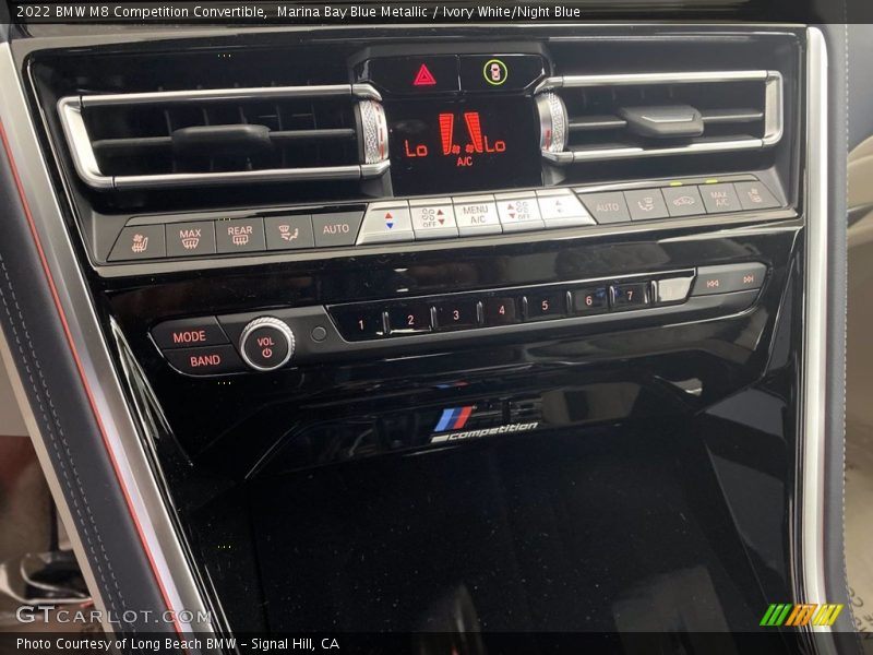 Controls of 2022 M8 Competition Convertible