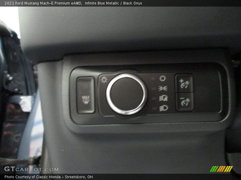 Infinite Blue Metallic / Black Onyx 2021 Ford Mustang Mach-E Premium eAWD