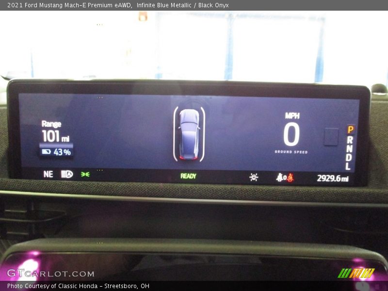 Infinite Blue Metallic / Black Onyx 2021 Ford Mustang Mach-E Premium eAWD