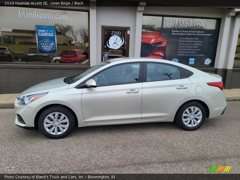 Linen Beige / Black 2019 Hyundai Accent SE