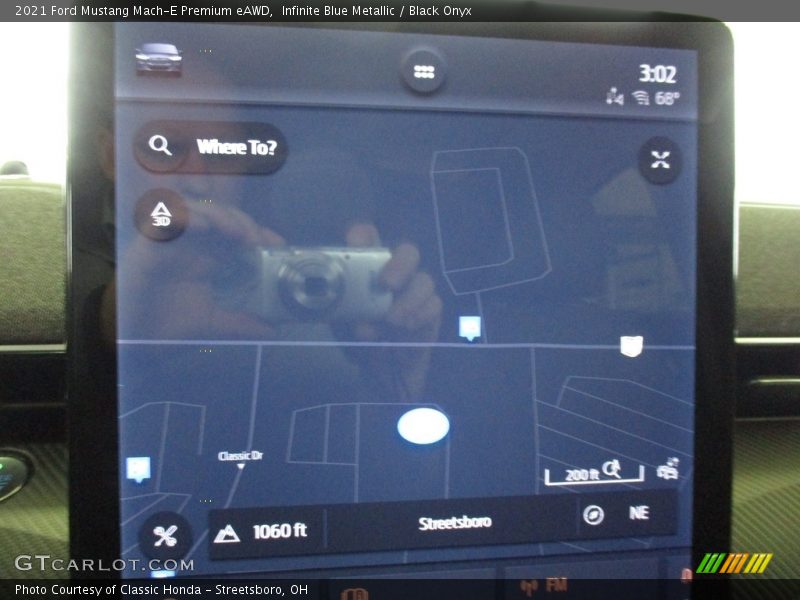 Infinite Blue Metallic / Black Onyx 2021 Ford Mustang Mach-E Premium eAWD