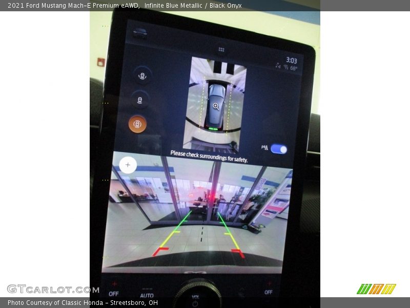 Infinite Blue Metallic / Black Onyx 2021 Ford Mustang Mach-E Premium eAWD