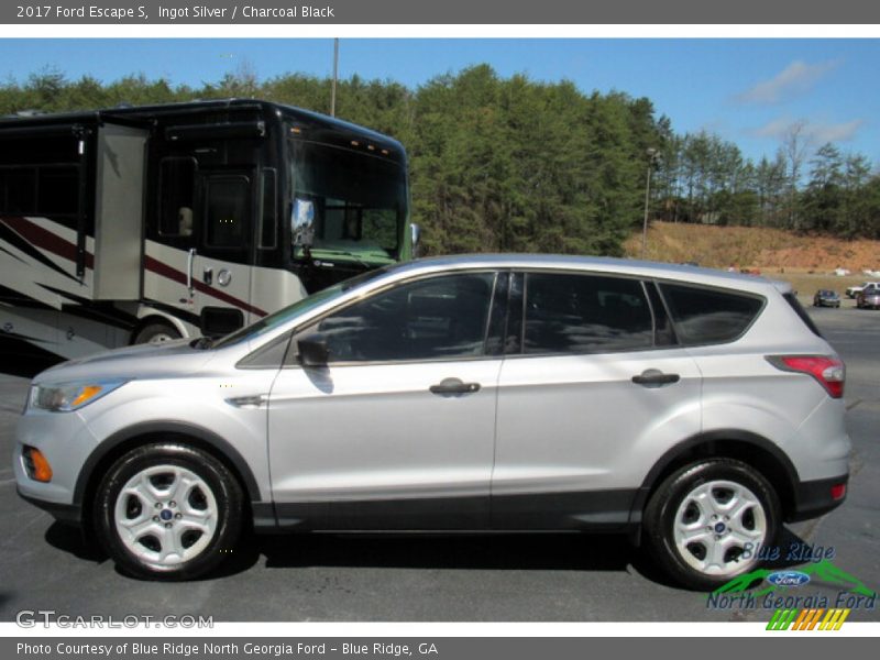 Ingot Silver / Charcoal Black 2017 Ford Escape S
