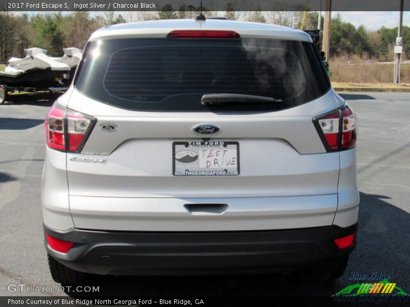 Ingot Silver / Charcoal Black 2017 Ford Escape S