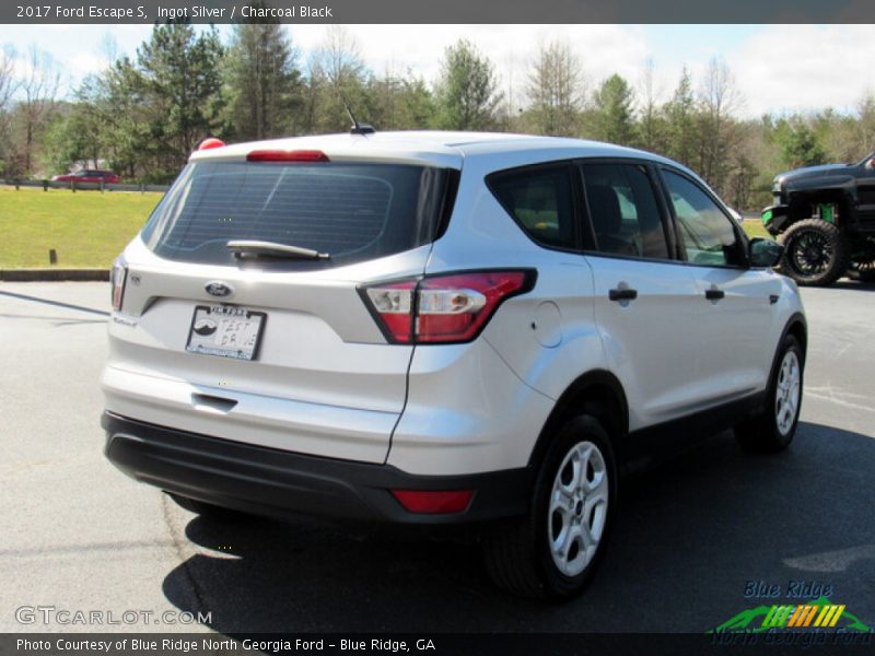 Ingot Silver / Charcoal Black 2017 Ford Escape S