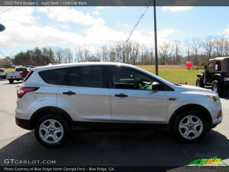 Ingot Silver / Charcoal Black 2017 Ford Escape S