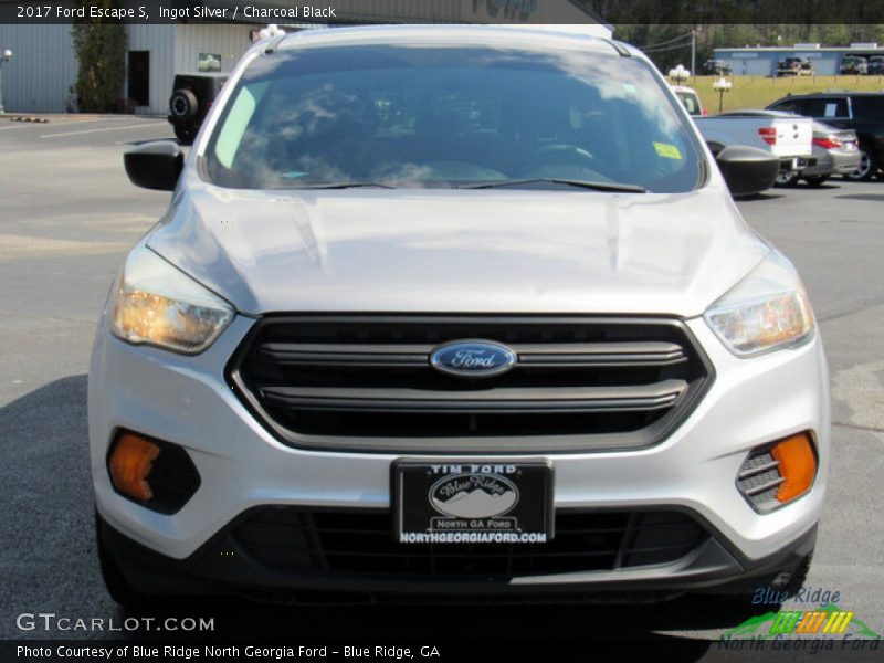 Ingot Silver / Charcoal Black 2017 Ford Escape S